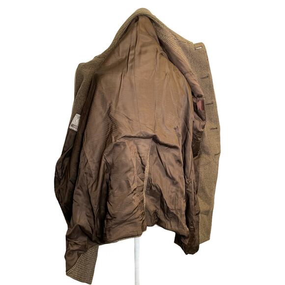 Vtg Caesar IM Prorsum unisex Brown Wool Straight Cut Long Coat Genuine Alpaca - Picture 3 of 12